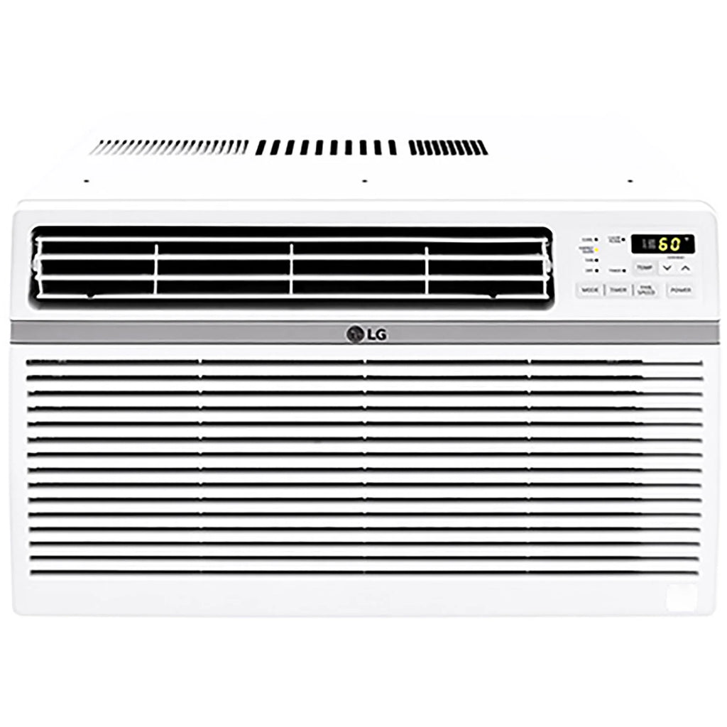 LG 8,000 BTU 340 Sq ft Window Air Conditioner with Remote Control, White, LW8016ER