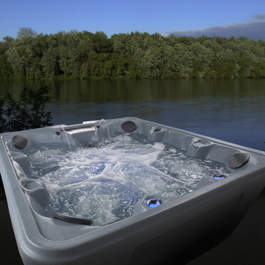 Aqualife by Strong Spas Palm Beach 6 Person 69-Port Non-Lounger Spa, 30 Jets, Cobblestone