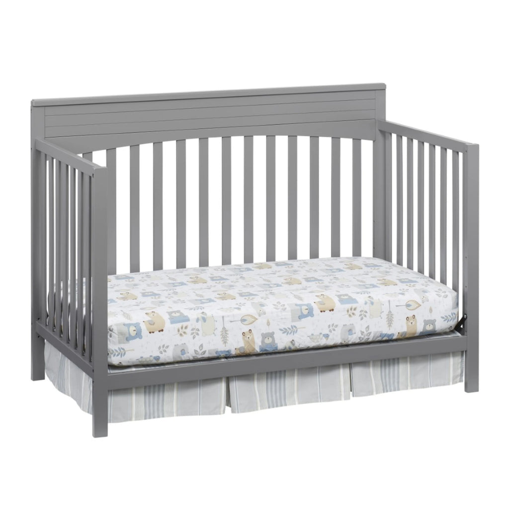 Oxford Baby Harper 4-in-1 Convertible Crib, Dove Gray, GREENGUARD Gold Certified, Wooden Crib