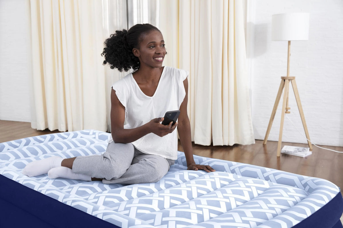 Fashion 20" Twin Air Mattress with Built-in Pump