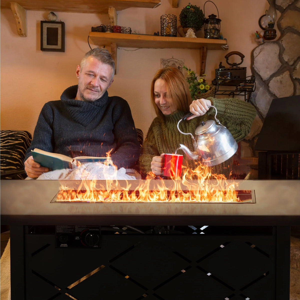 Outdoor Propane Fire Pit Table 43 inch Outdoor Gas Fire Pit Tables