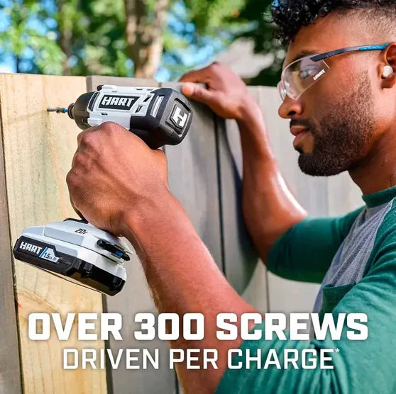 HART 20-Volt Cordless 4 Tool Combo Kit