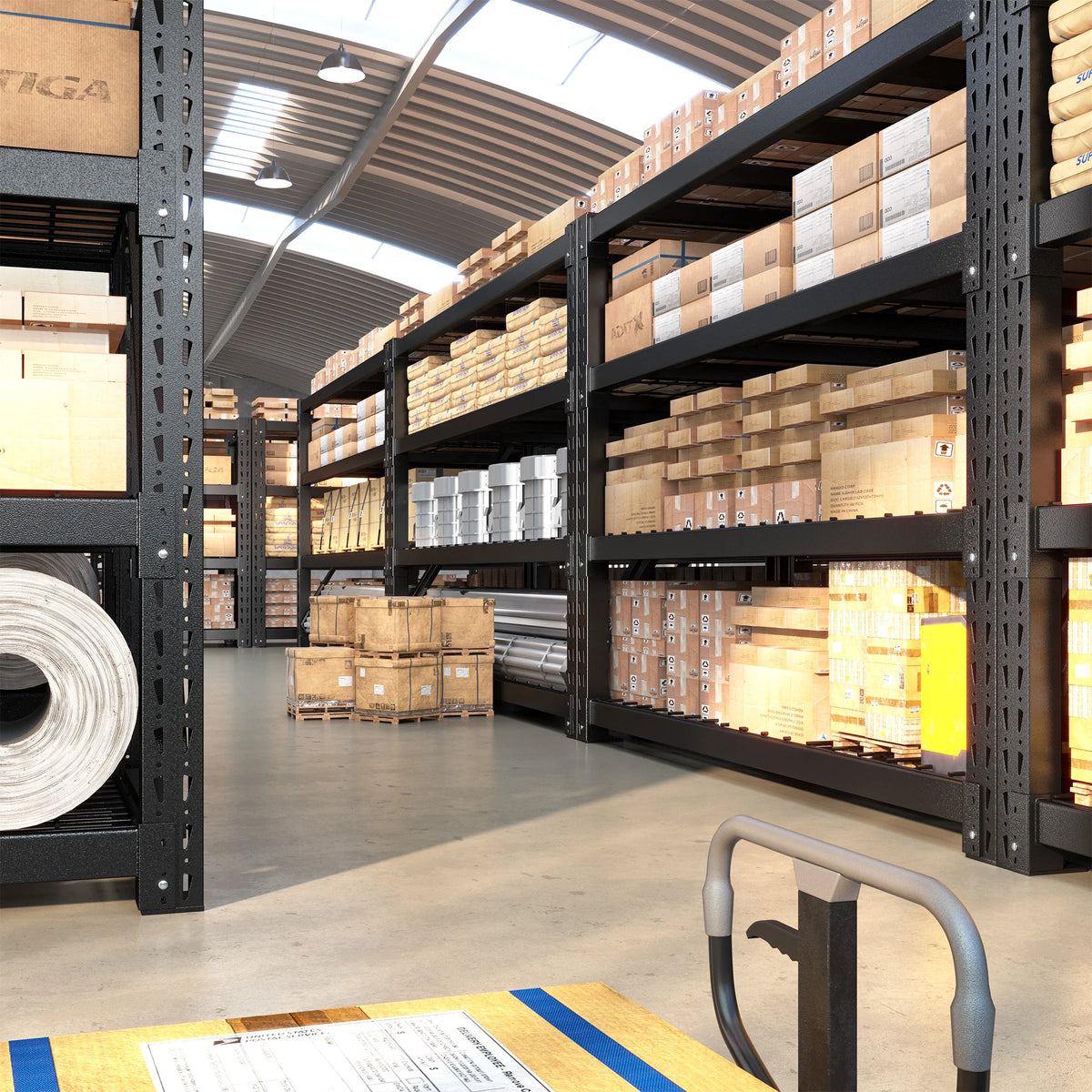 REIBII 11000LBS Heavy Duty Industrial Shelving Unit for Garage Storage,Shop,Warehouse,Basement,Commercial,60"W x 24"D x 72"H