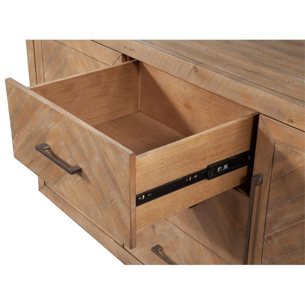 Allora Wood Dining Sideboard in Weathered Natural (Brown)