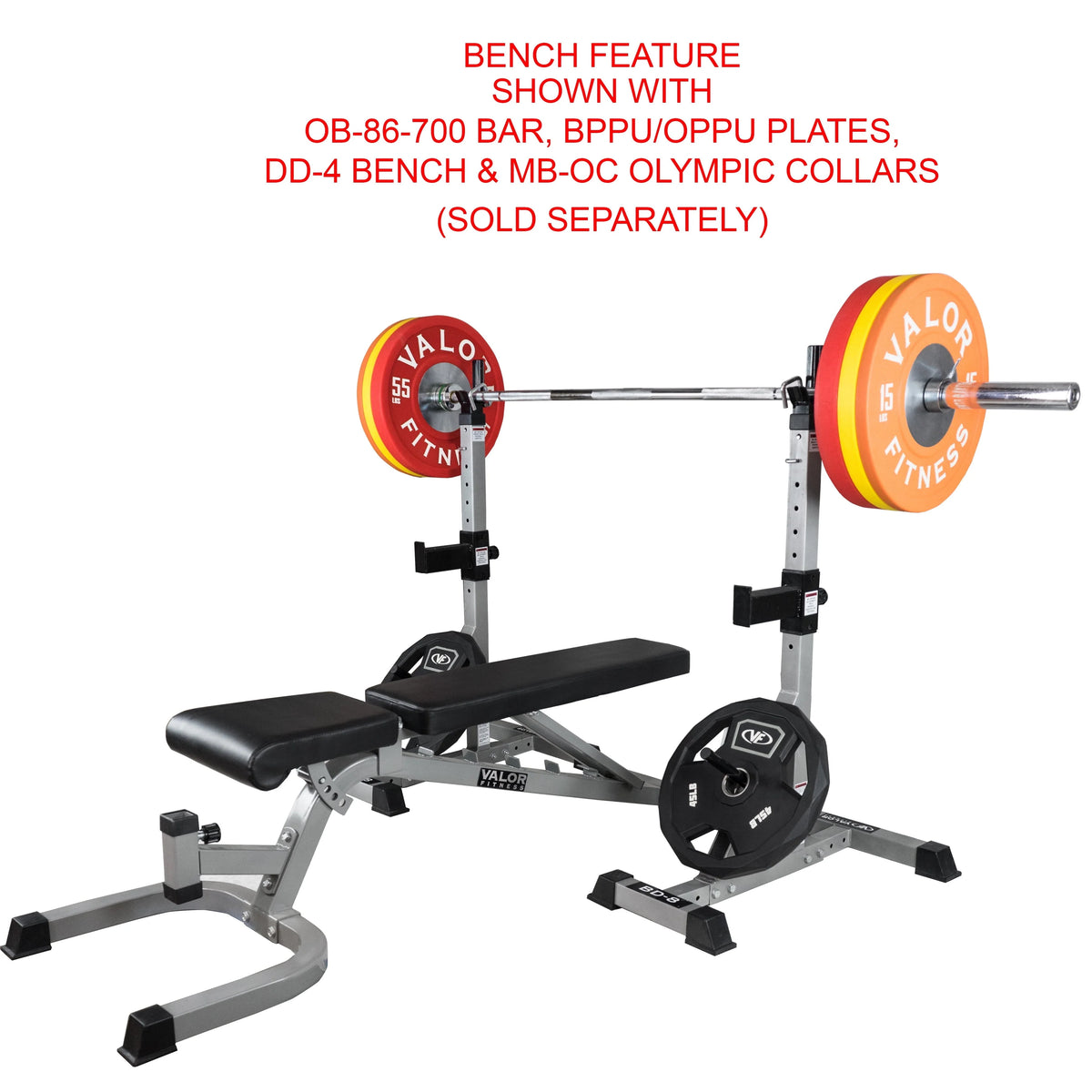 Valor Fitness BD-8 Heavy-Duty Independent Squat Stands