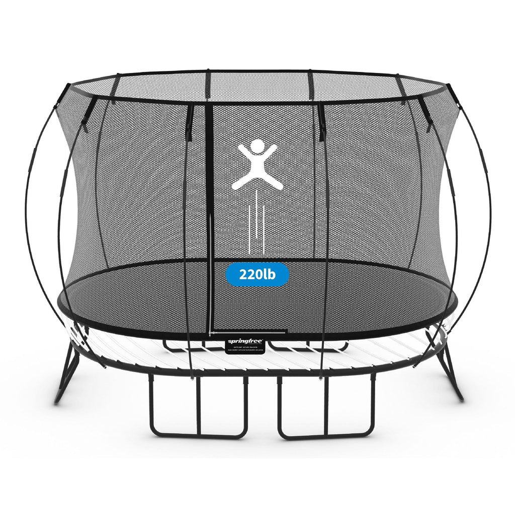 Springfree 8 x 13 ft Large Oval Trampoline w/ Safety Net & SoftEdge Mat