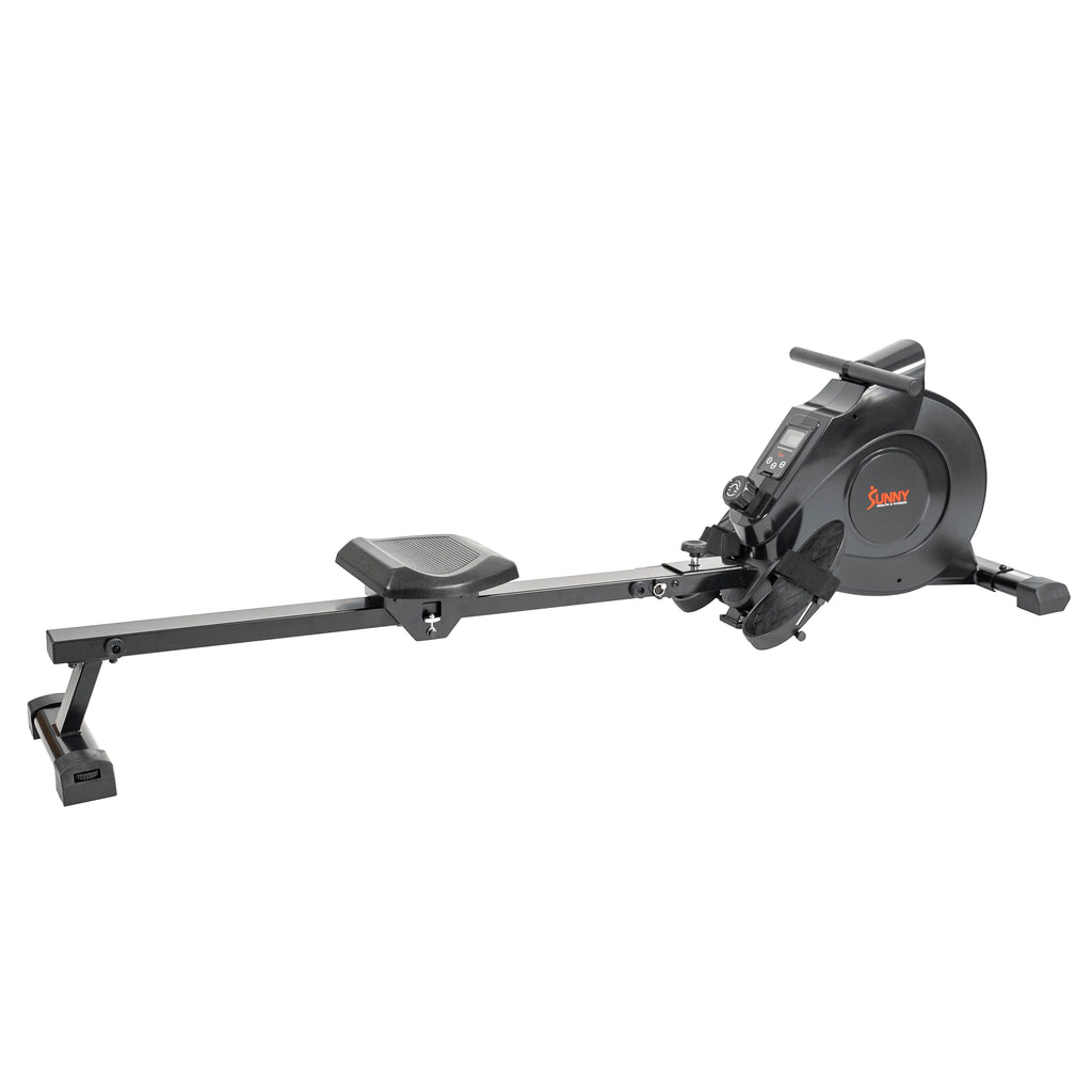 Sunny Health & Fitness 53.4" Extended Slide Rail Magnetic Rowing Machine Rower with Free SunnyFit App Membership - SF-RW5515