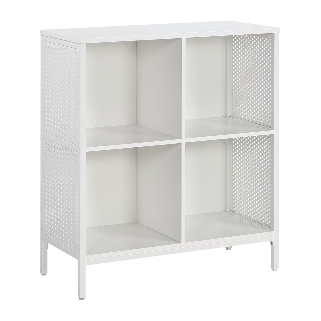 OSP Home Furnishings Ace 4 Cube Storage/Bookcase Engineered Wood in River Oak Finish