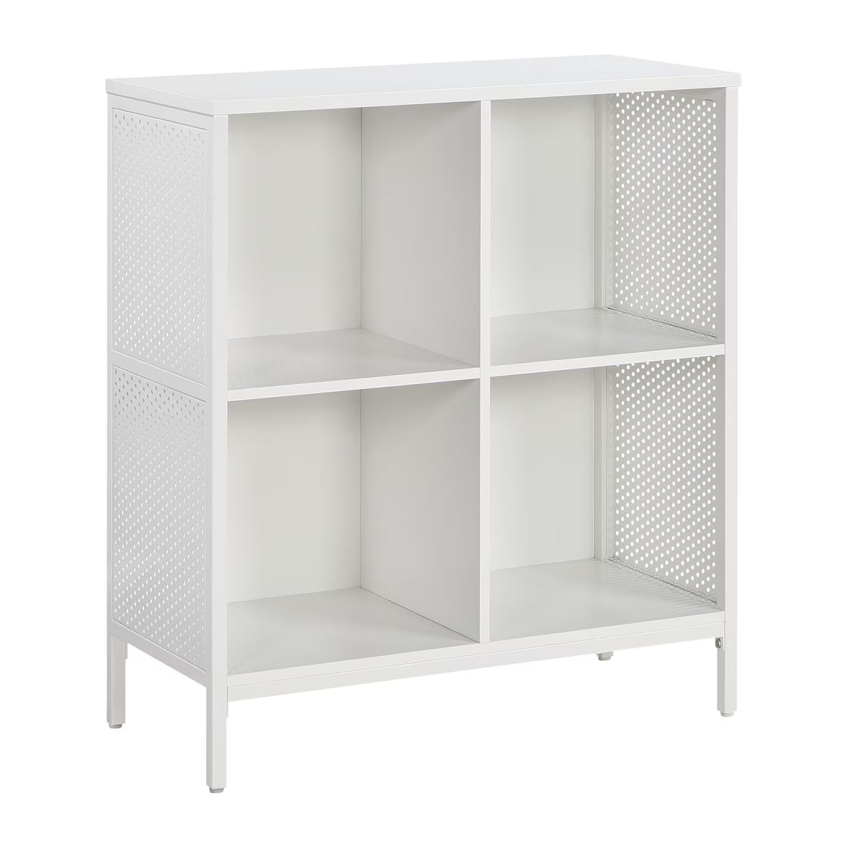 OSP Home Furnishings Ace 4 Cube Storage/Bookcase Engineered Wood in River Oak Finish