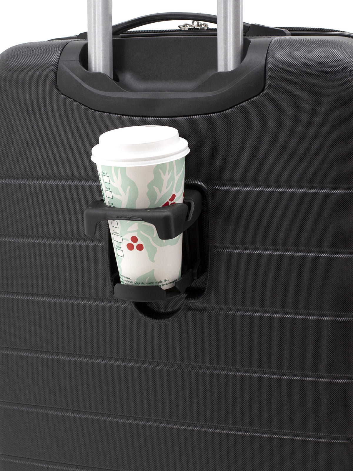 Wrangler 3 Piece Luggage Set with Cup Holder and USB Port, Olive Green