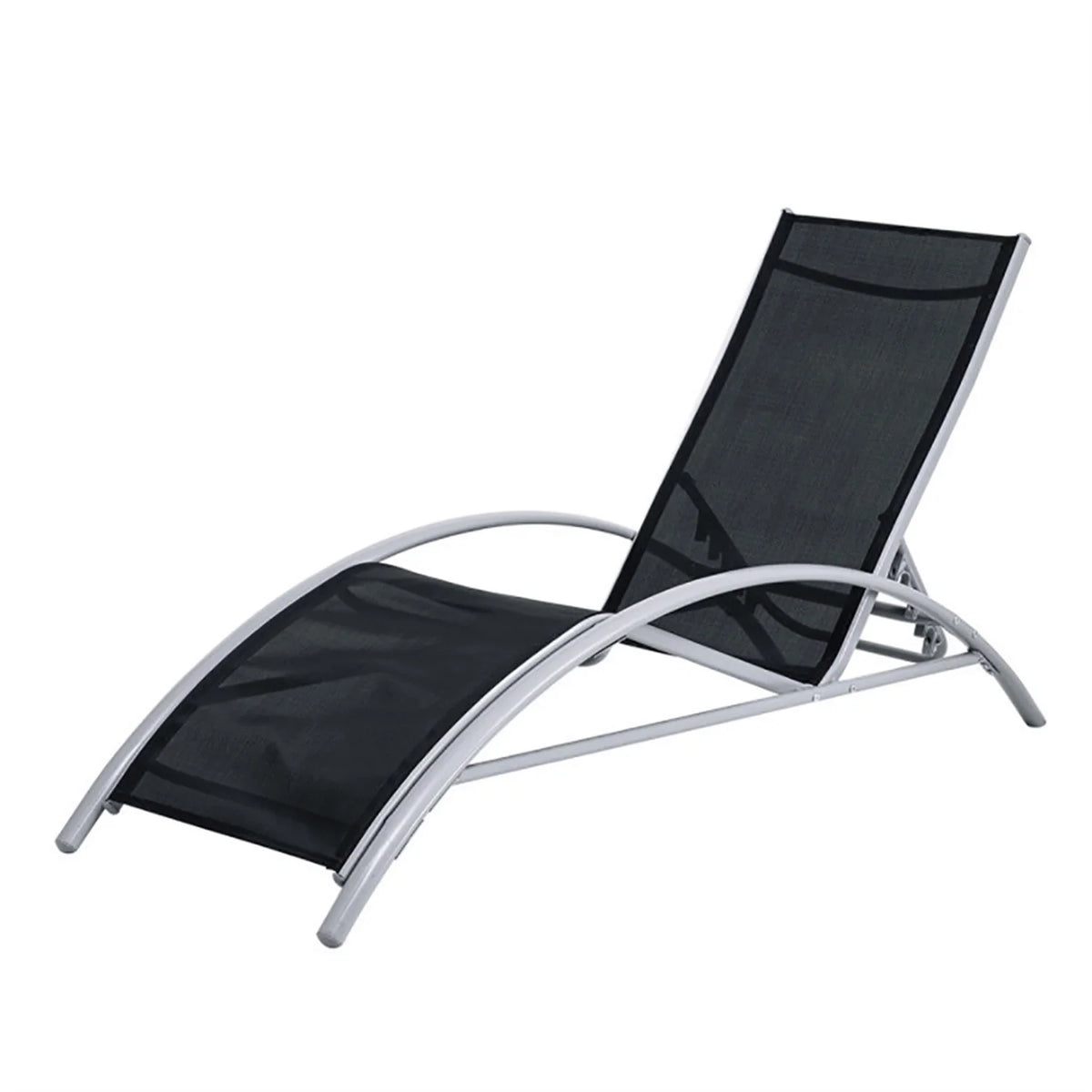 Aimee Lii 3 Pieces Folding Portable Zero Gravity Reclining Lounge Chairs Table Set, Wicker Patio Furniture