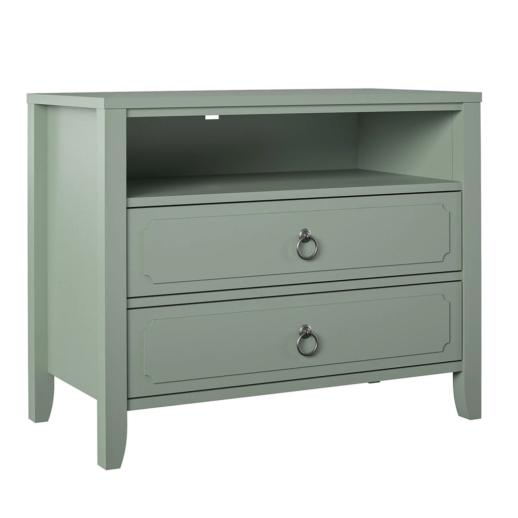 Her Majesty 2 Drawer Nightstand, Mustard Yellow