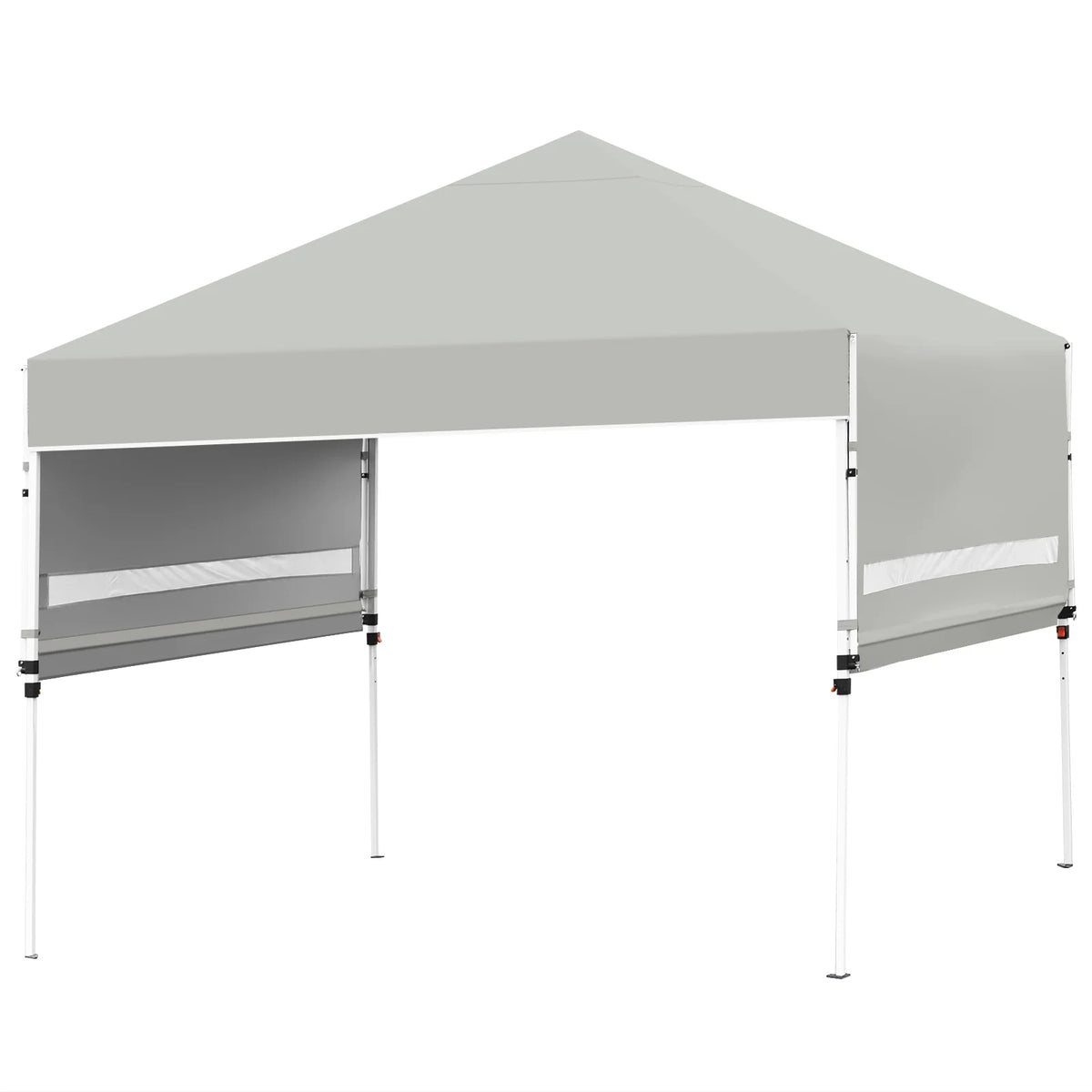 Patiojoy 10x17ft Pop up Canopy  3 Height Adjustment Folding Tent with Roller Bag White