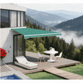 Retractable Awning, Patio Awnings, Sunshade Shelter w/ Manual Crank Handle On-Site