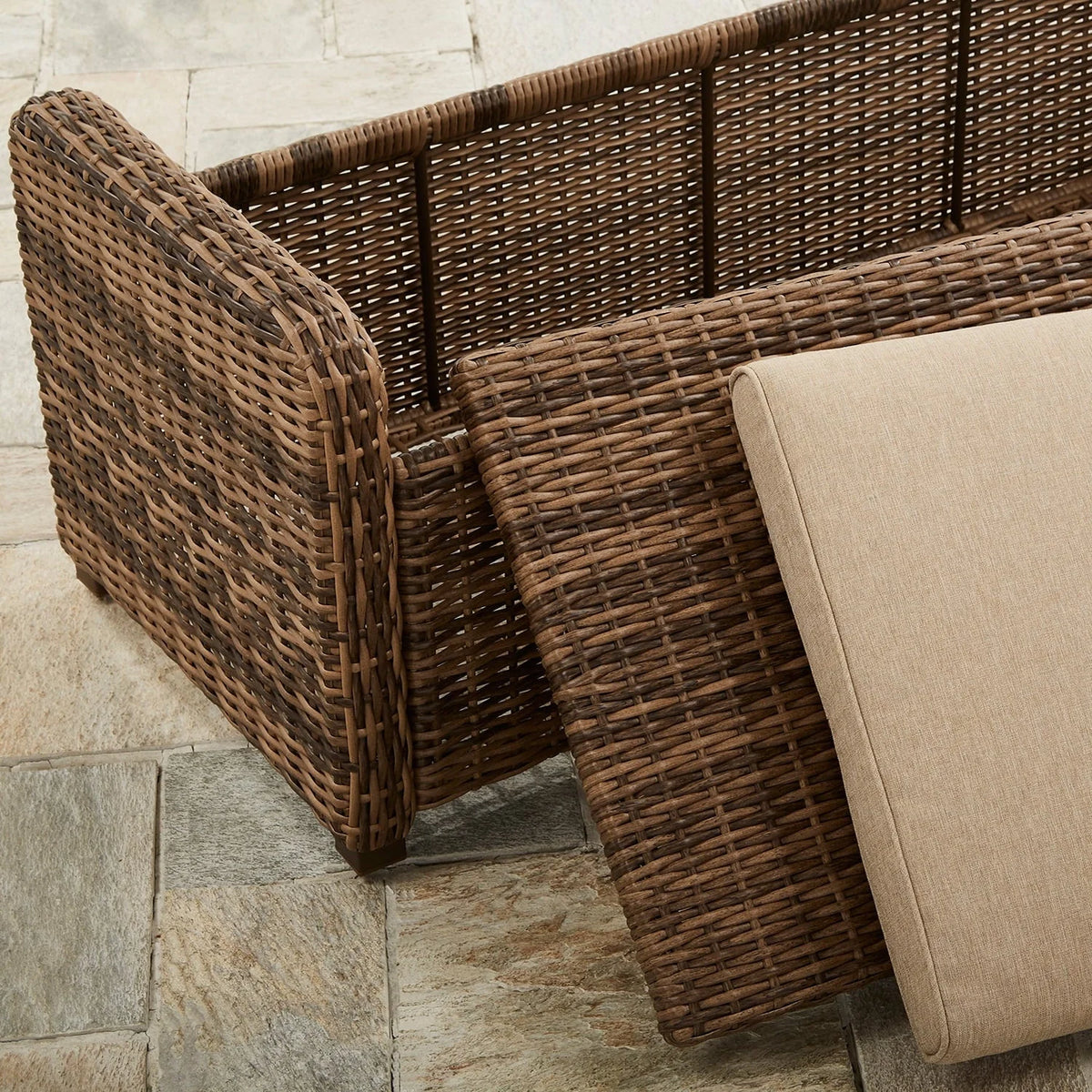 Better Homes & Gardens Hawthorne Park Outdoor Storage Ottoman