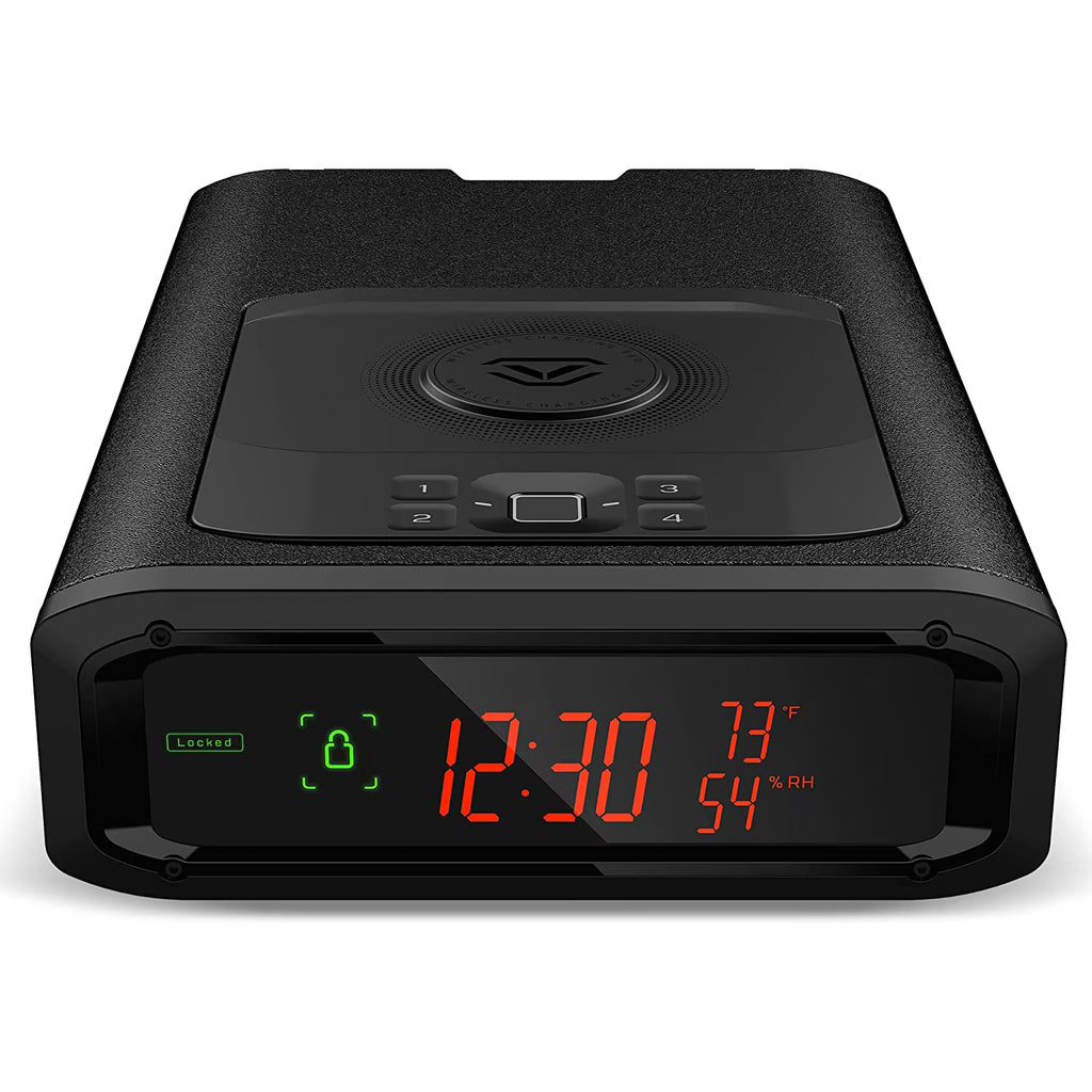 Vaultek? DS2i Smart Station Full-Size Modern Quick Access Safe with Biometric Scanner, Rugged Construction, Auto-Open Drawer, Mountable, Anti-Theft Protection, & Wireless Charging Pad