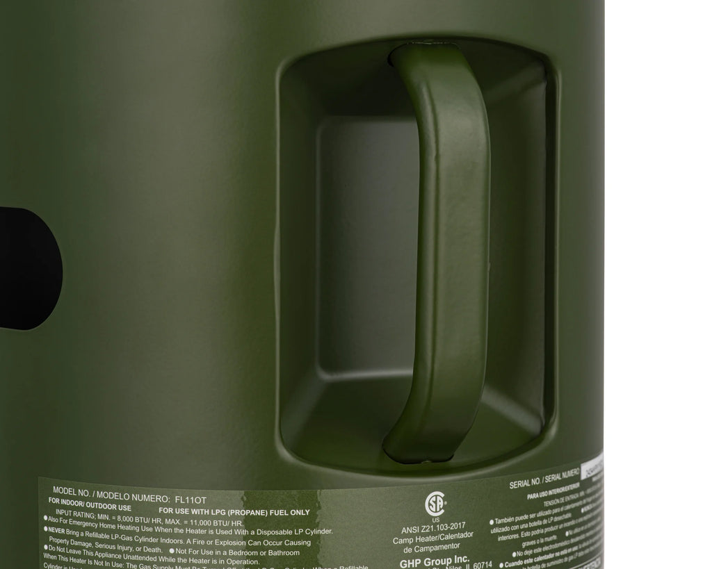 Ozark Trail 360�� Propane Portable Indoor/Outdoor Heater, Green