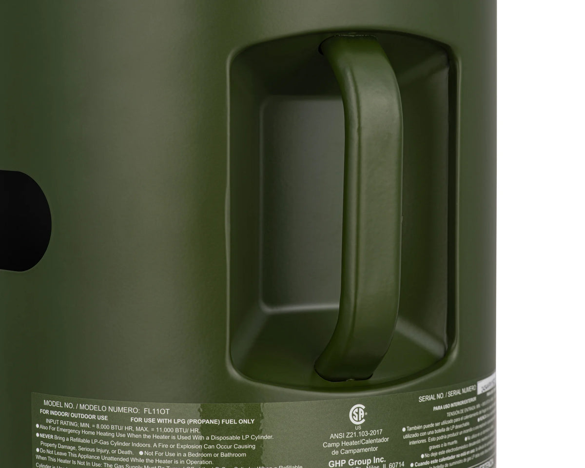 Ozark Trail 360�� Propane Portable Indoor/Outdoor Heater, Green