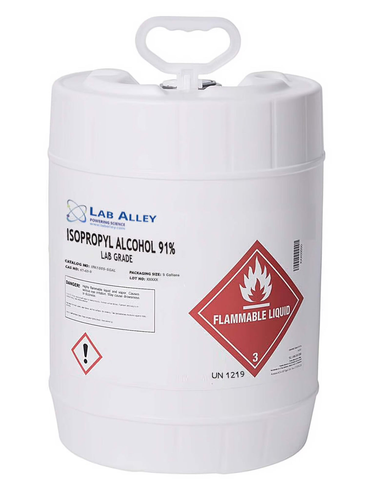 Isopropyl Alcohol 91% Lab Grade 5GAL