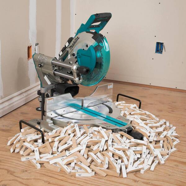 18V X2 (36V) LXT Brushless 10 in. Dual-Bevel Sliding Compound Miter Saw Kit (5.0Ah) with bonus Folding Miter Saw Stand