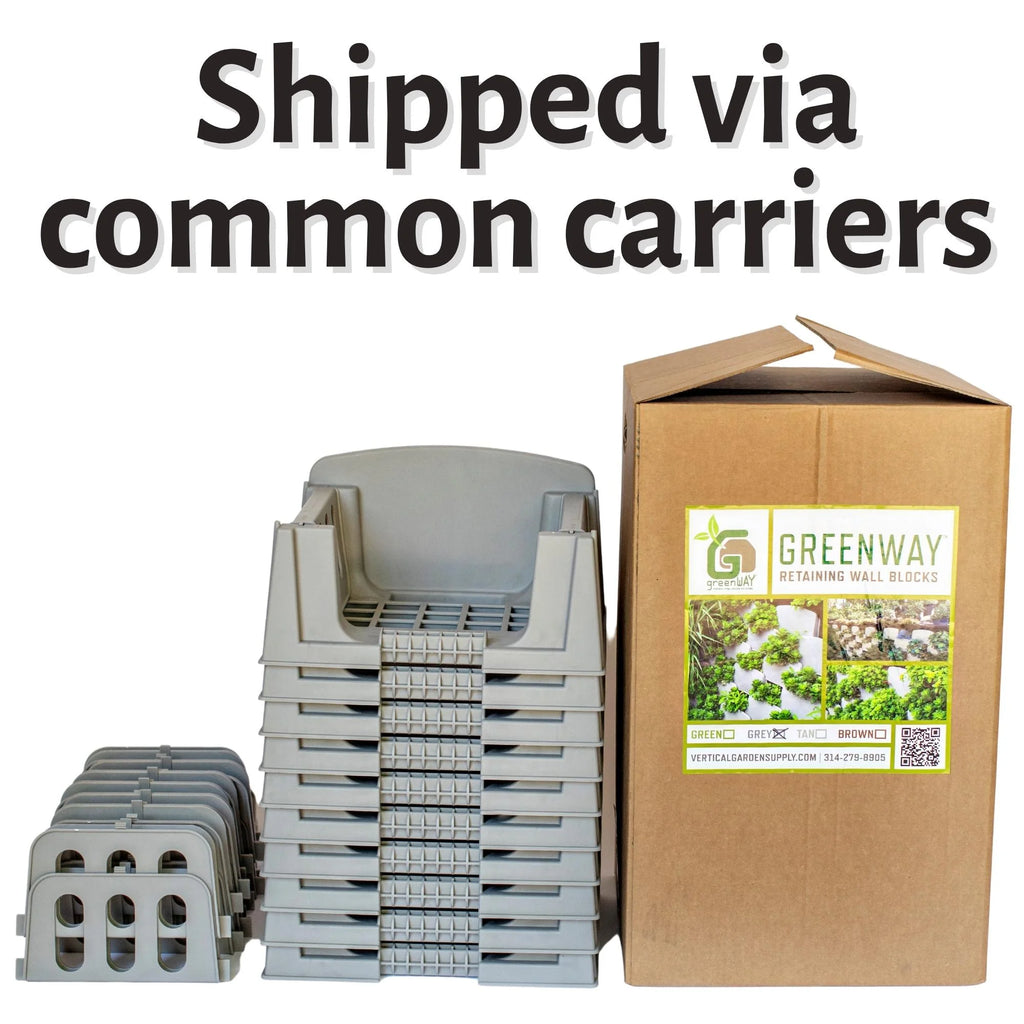 Varden Retaining Wall Block - Lightweight, Easy to Install, Shippable 10 Count Box
