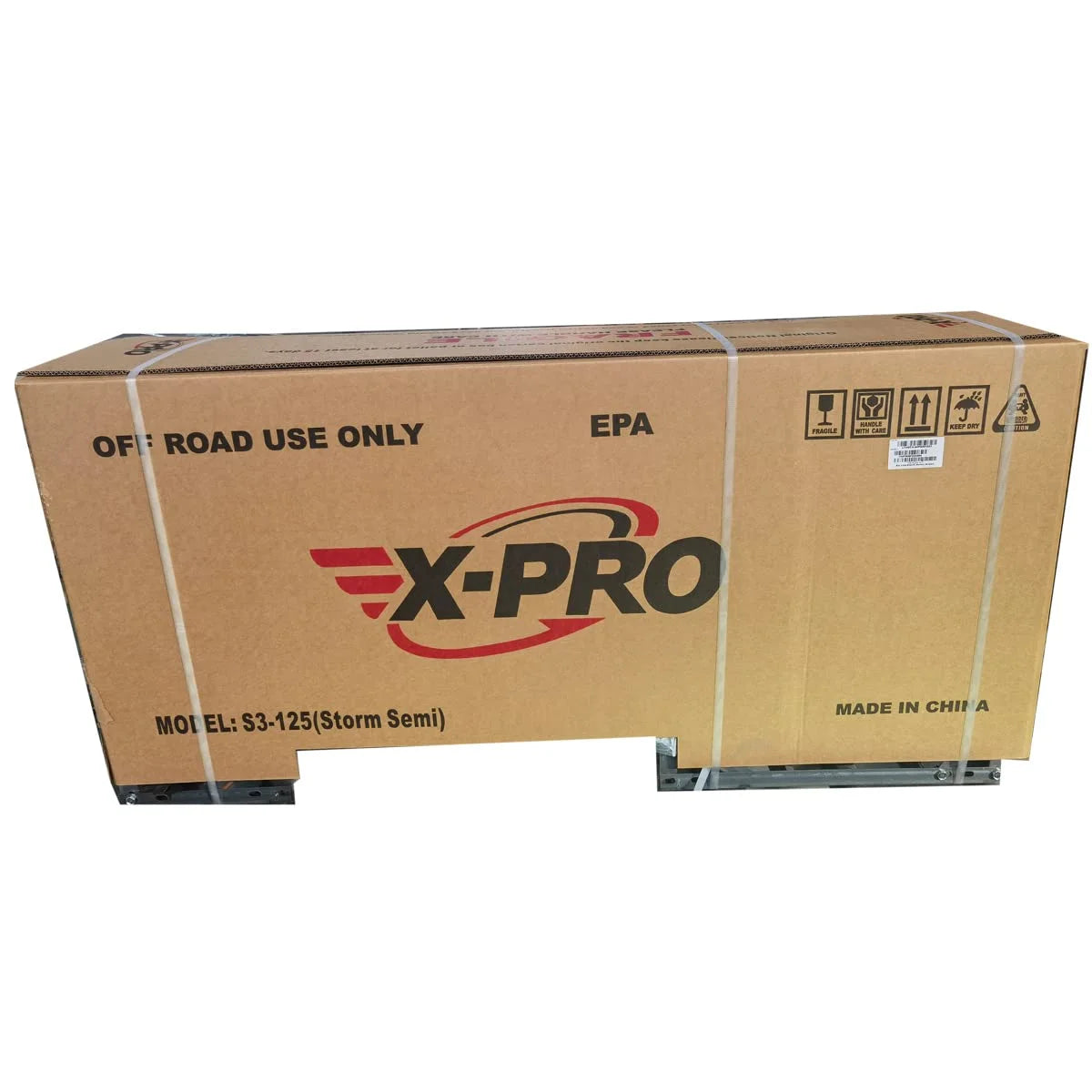 X-Pro Brand New Storm 125cc Dirt Bike with 4-Speed Semi-Auto Transmission, Kick Start, Big 14"/12" Tires!