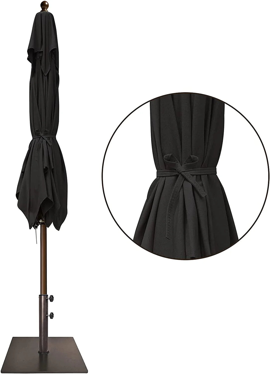 EliteShade Sunumbrella 6x6Ft Square Market Umbrella with Ventilation