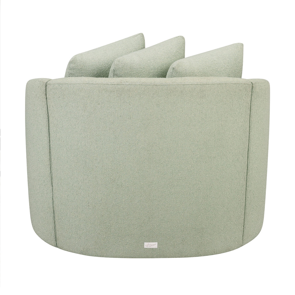 Beautiful Drew Accent Chair by Drew Barrymore, Cream Boucle