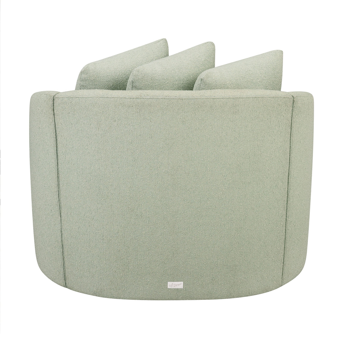 Beautiful Drew Accent Chair by Drew Barrymore, Cream Boucle