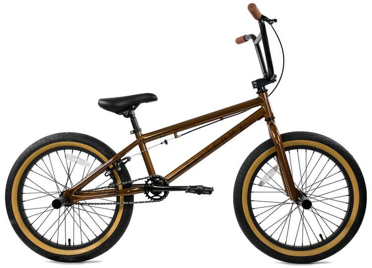 Elite BMX Bicycle 20�� Freestyle Bike - Stealth Blue Purple Ideal for Ages 7 to 18 Years