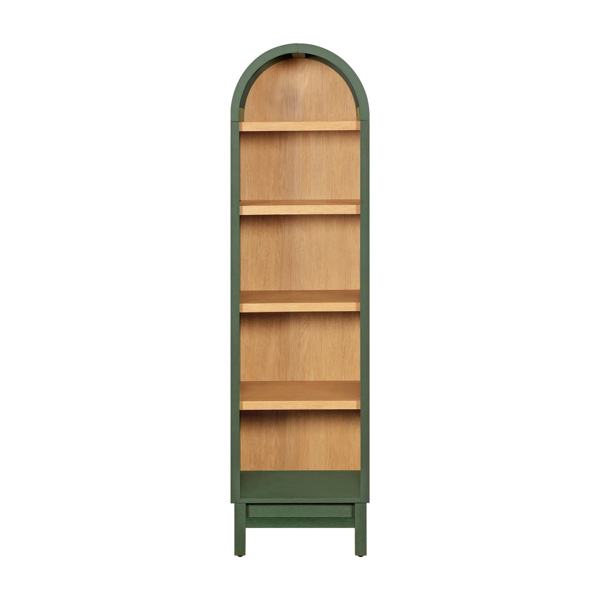 Better Homes & Gardens Juliet Narrow Arch Bookcase, Rich Black and Light Honey