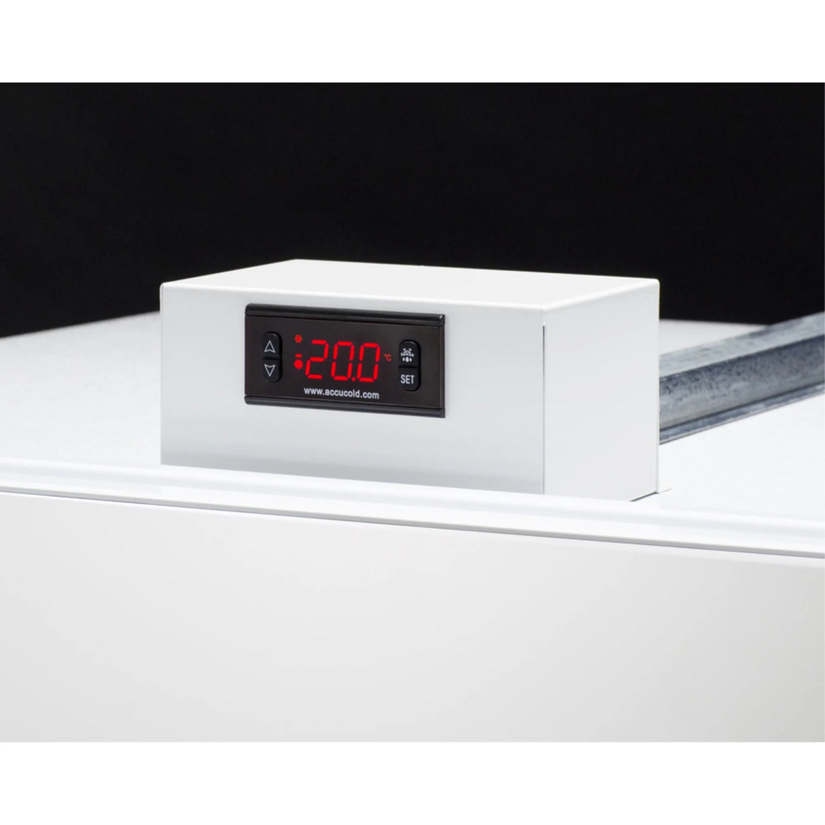Upright 22 cu.ft. all-freezer with icemaker in white