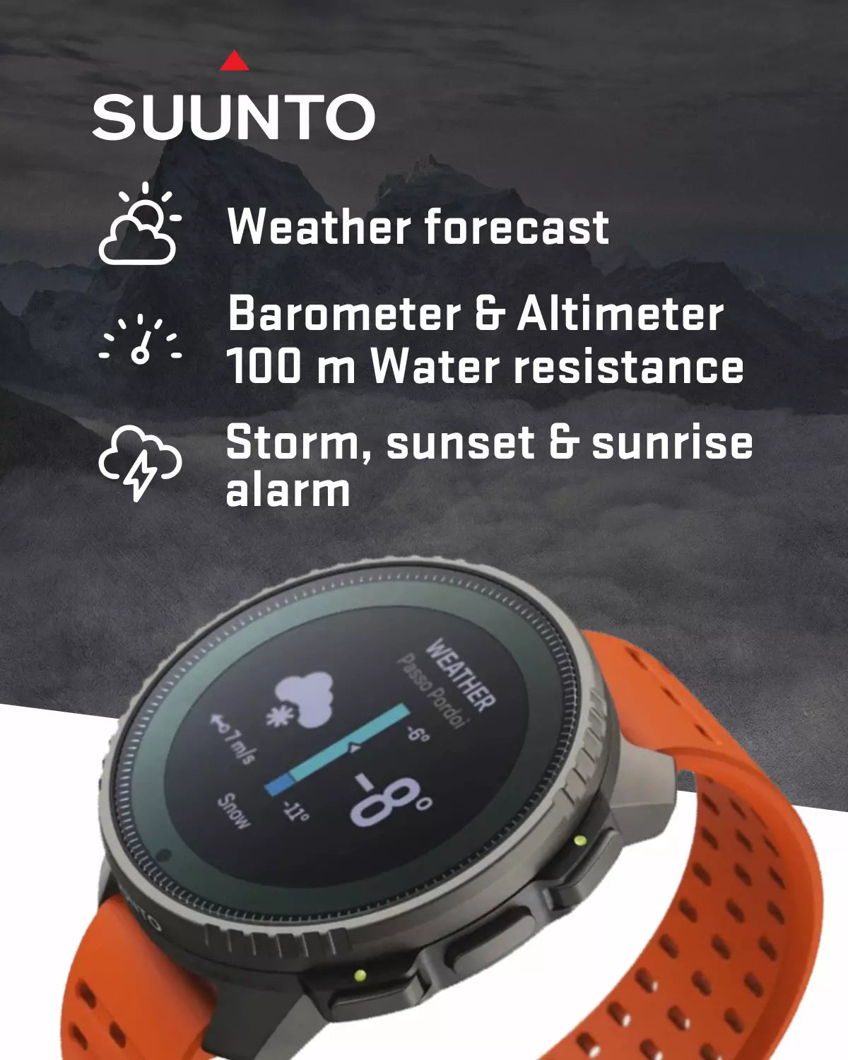 Suunto Vertical Watch, All Black, One Size