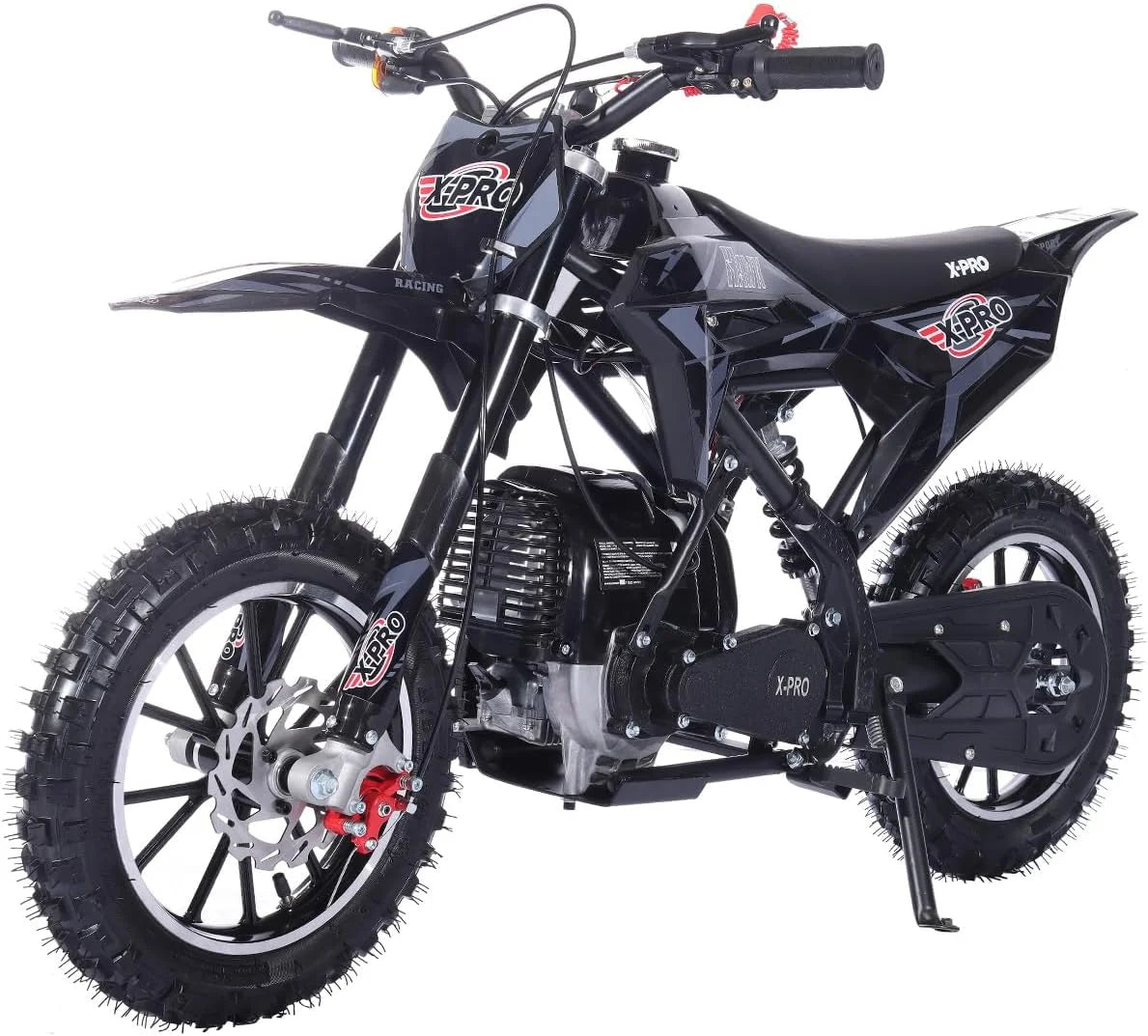 X-Pro Brand New Upgraded Hawk 40cc Gas Powered 4 Stroke Mini Pit Dirt Bike with Pull Start for kids 10" Wheels