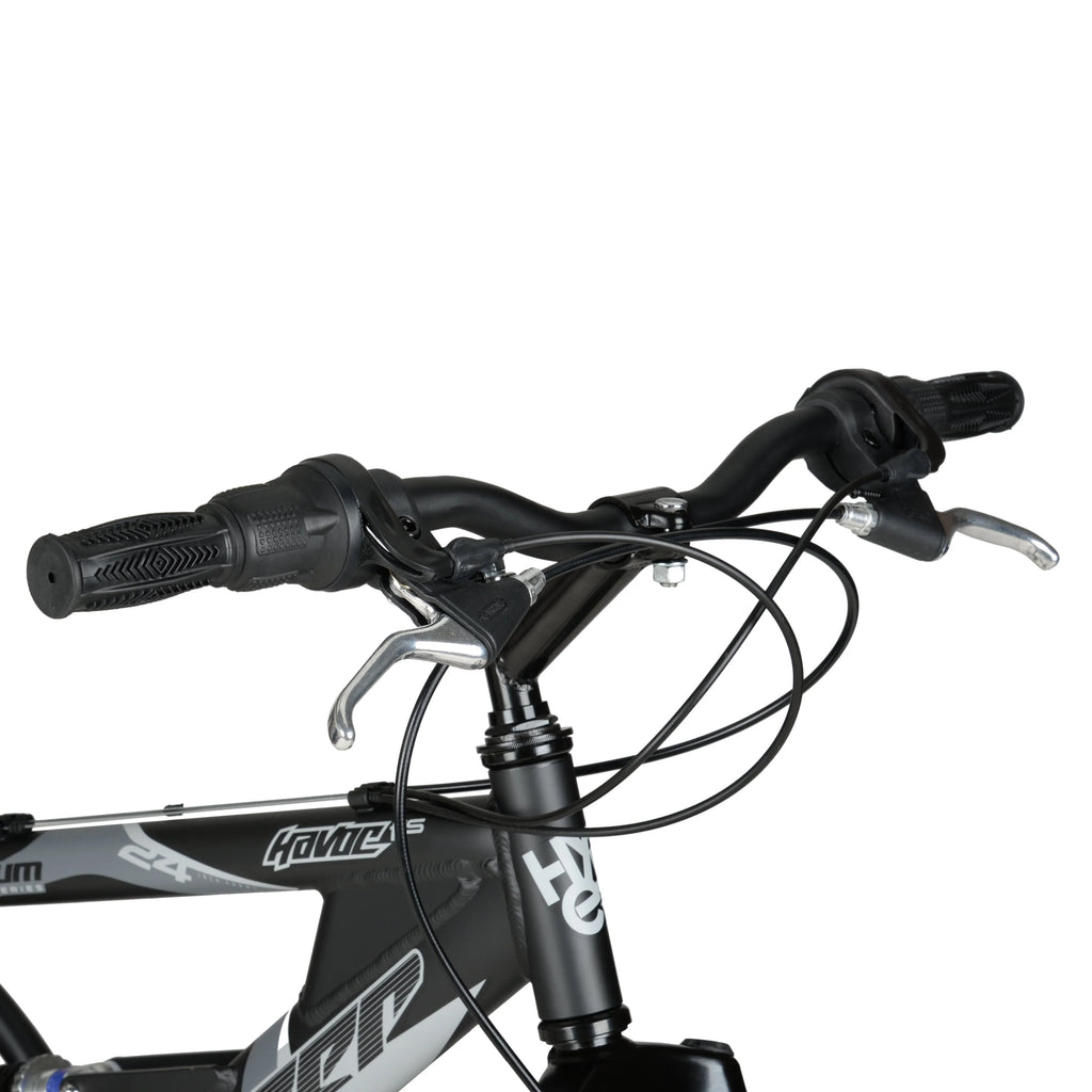24" Hyper Bicycles Havoc Mountain Bike, Youth/Adult, Recommended Ages 10-14 Years Old, Black