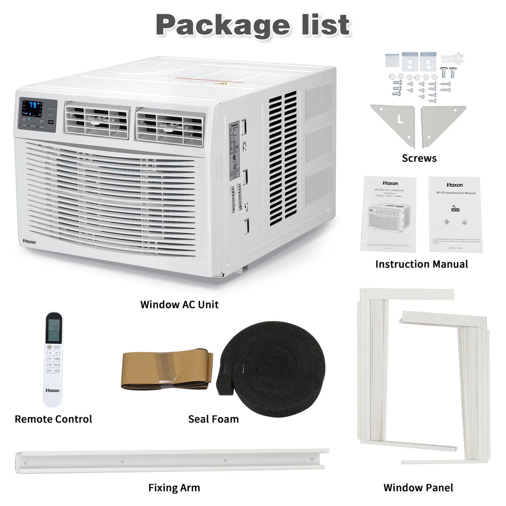 Ktaxon WiFi Enabled 8000 BTU Heat And Cool Window Air Conditioner With Wifi Controls