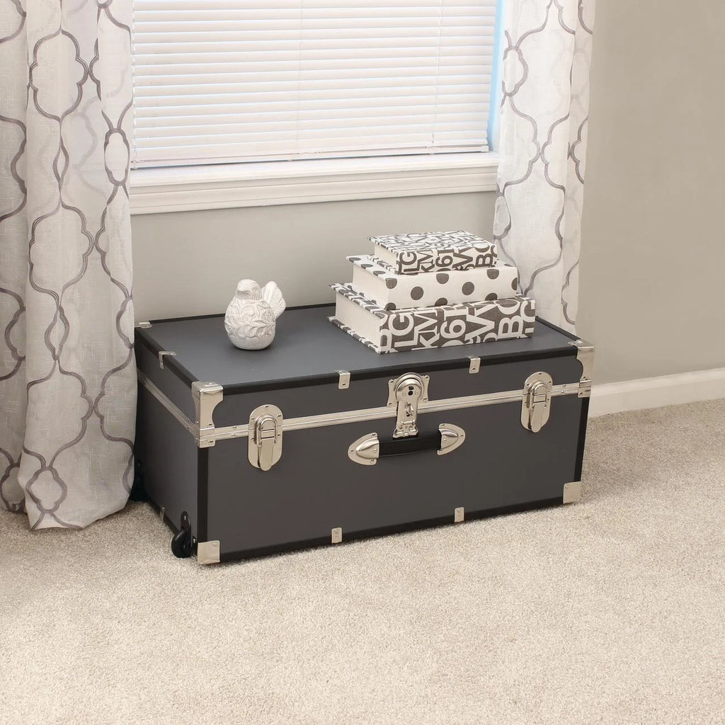 Seward Collegiate Collection Footlocker Trunk with Wheels