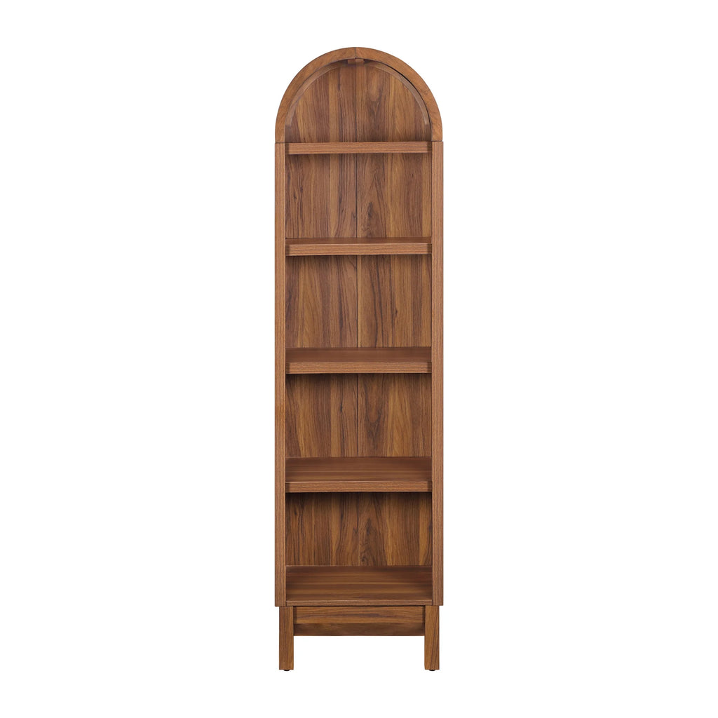 Better Homes & Gardens Juliet Narrow Arch Bookcase, Deep Green and Light Honey