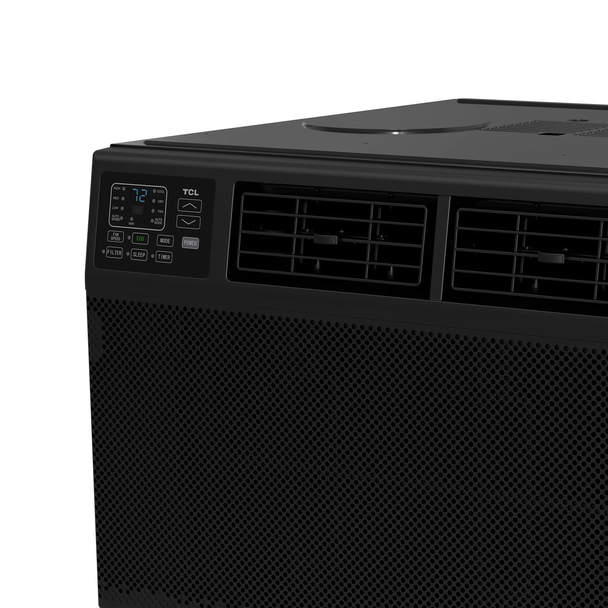 TCL 10,000 BTU Smart Window Air Conditioner, Fan & Dehumidifier, 450 Sq. Ft., Remote Control, Works with Alexa/Google Assistant, Black, W10W92-B4