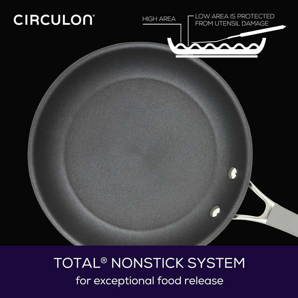 Circulon Elementum Hard-Anodized Nonstick Cookware Set, 10-Piece, Gray