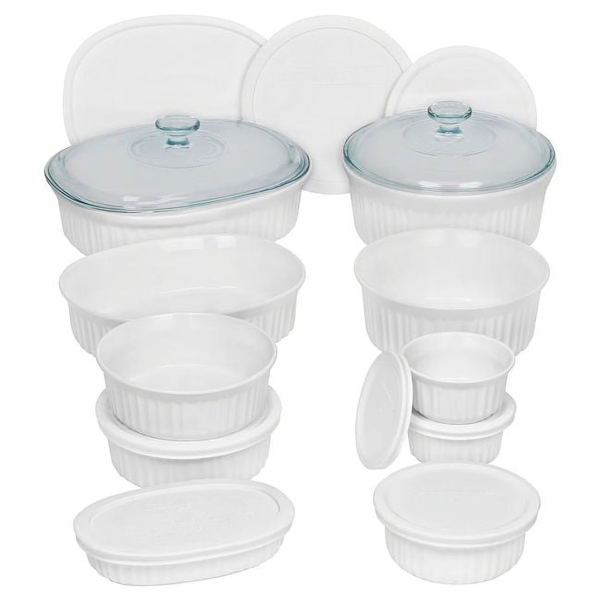 CorningWare French White 20-piece Bakeware Set