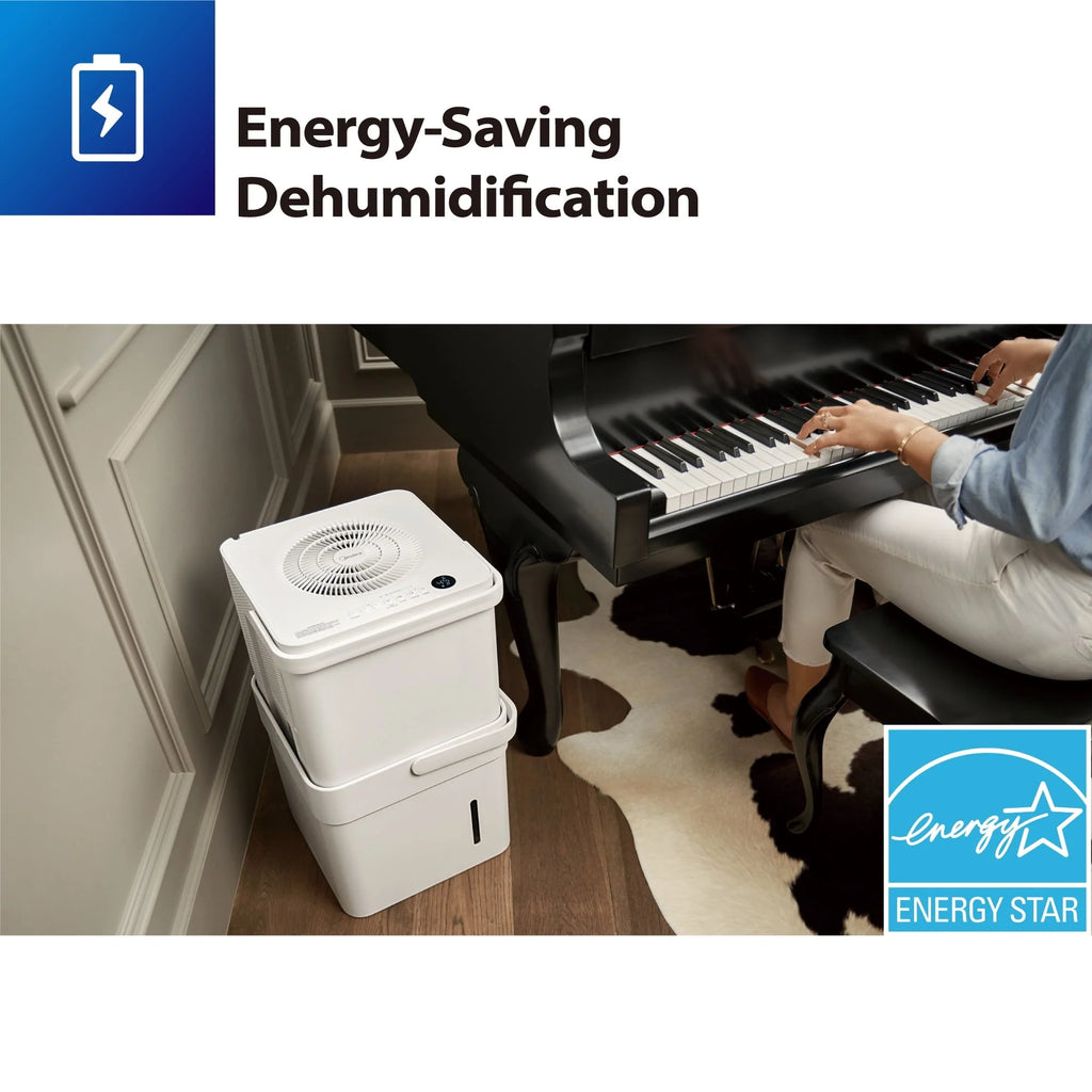 Midea Cube 20-Pint Smart WiFi Dehumidifier, Coverage up to 2,000 sq. ft.