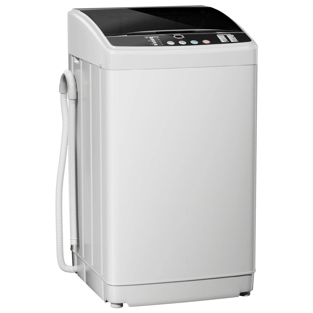 TABU Washer and Dryer Set, 17.6LBS Full Automatic Washing Machine & 8.8LBS Portable Dryer (Gray&White)
