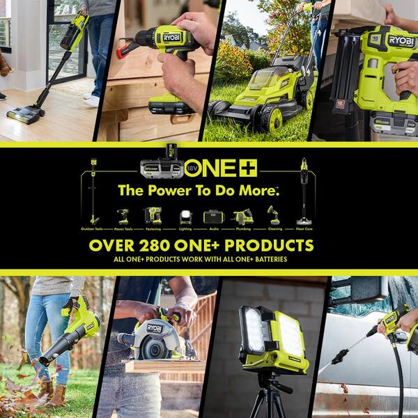 ONE+ 18V Cordless Compact 3-Tool Combo Kit with Glue Gun, Area Light, Bluetooth Speaker (Tools Only)