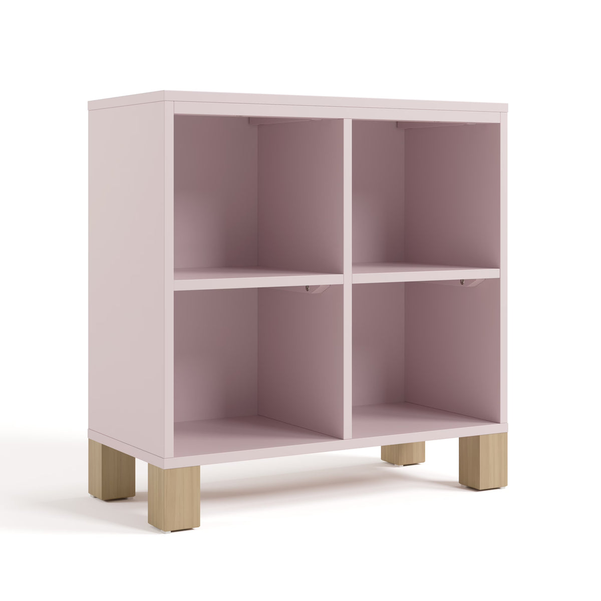 Storkcraft California Cube Organizer Children's Bookcase, Blush with Driftwood