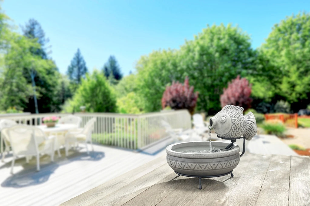 Smart Solar  Marin Solar Fish Fountain