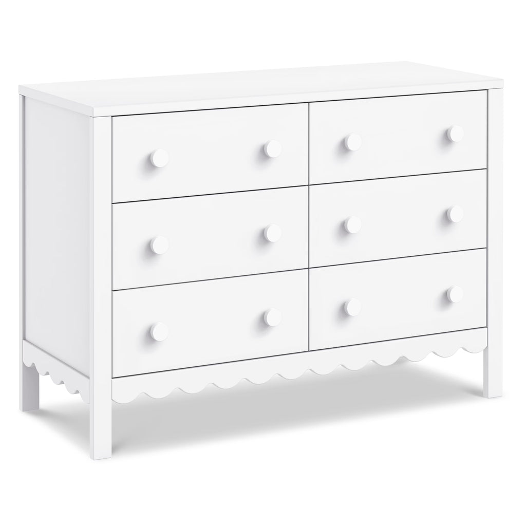 daVinci Sammy Scallop 6-Drawer Dresser in Light Sage