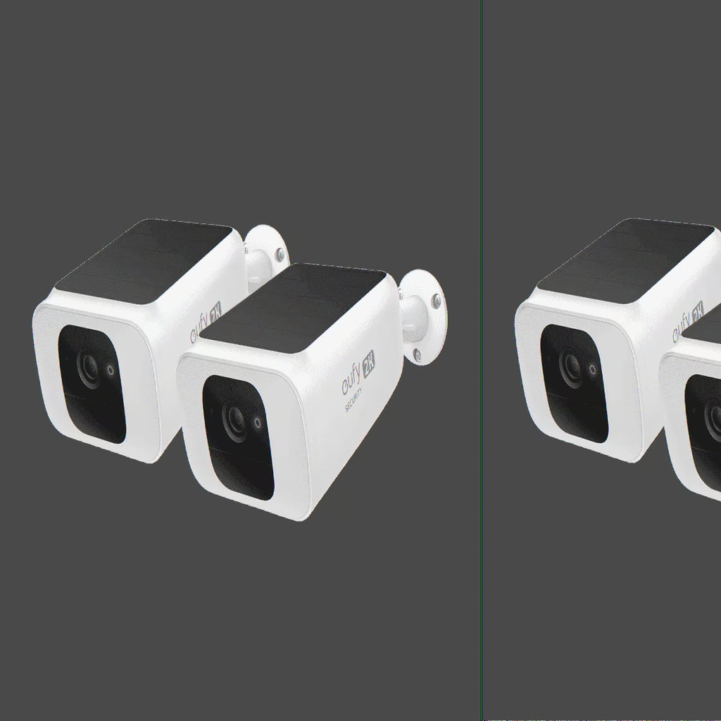 Eufy SoloCam S230 Solar Security Camera S40, 4K UHD, 4-Cam Kit, White, 4-Pack