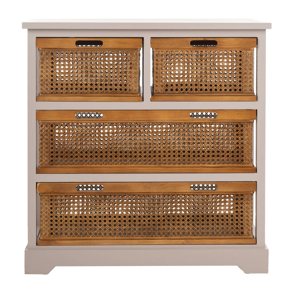 SAFAVIEH Jackson 4-Drawer Storage Unit Black