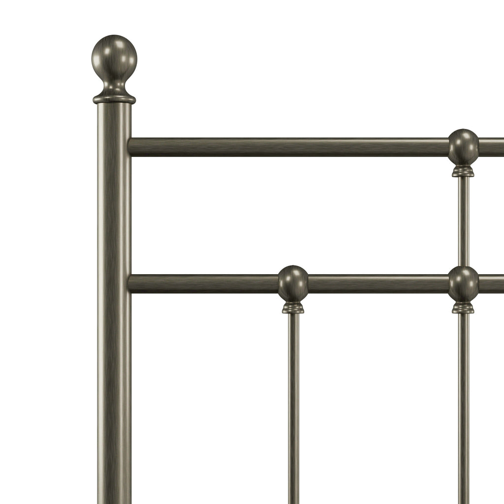 Hillsdale Furniture Providence Metal Full Bed with Spindle and Casting Design, Antique Bronze